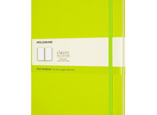 Блокнот Moleskine Classic Xlarge A5+ 96 листов без линовки салатовый на сшивке (190x250 мм)